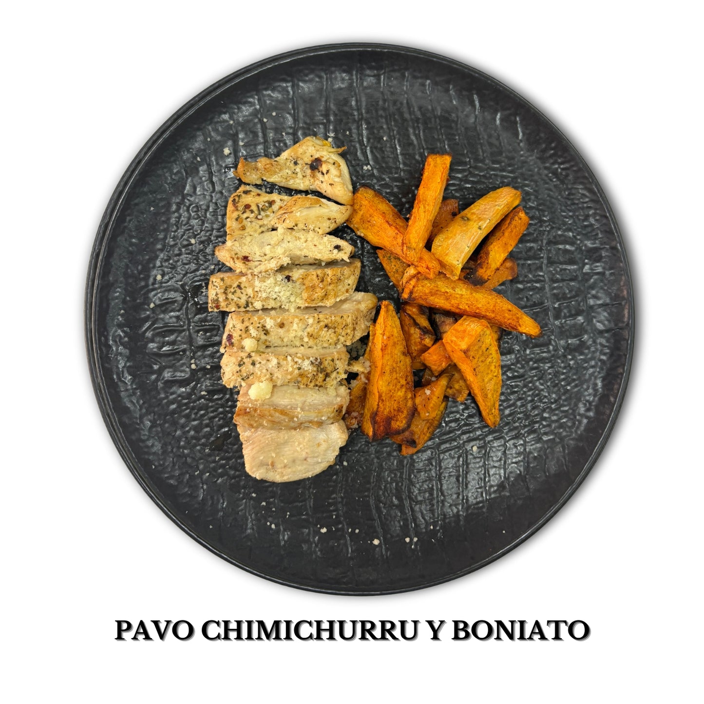 Pavo con chimichurri y boniato