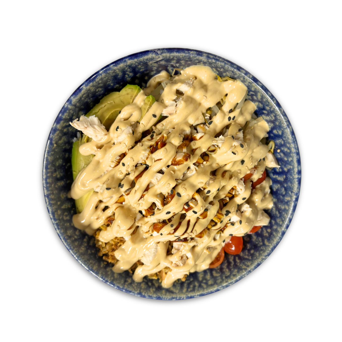 Poké de pollo yakisoba