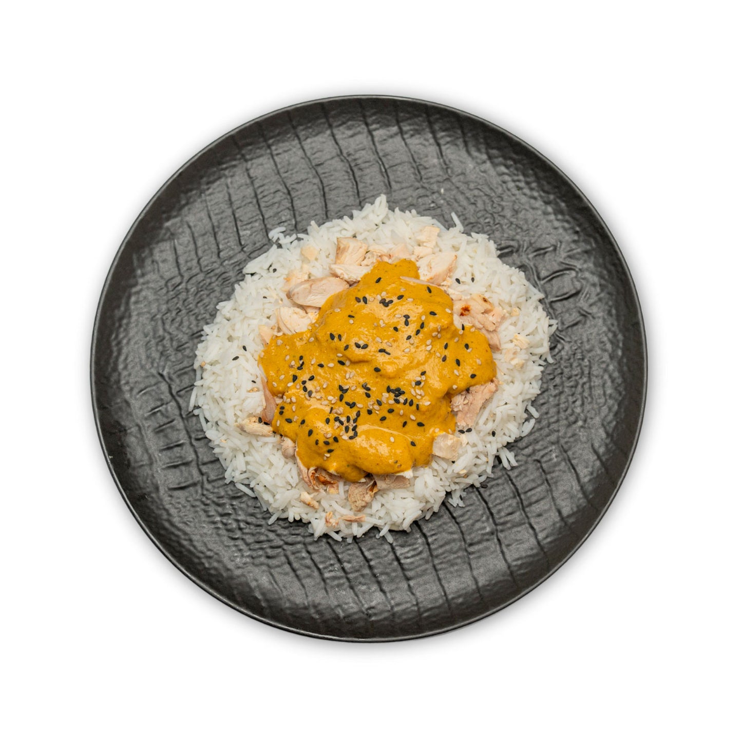 Pollo al curry con arroz basmati