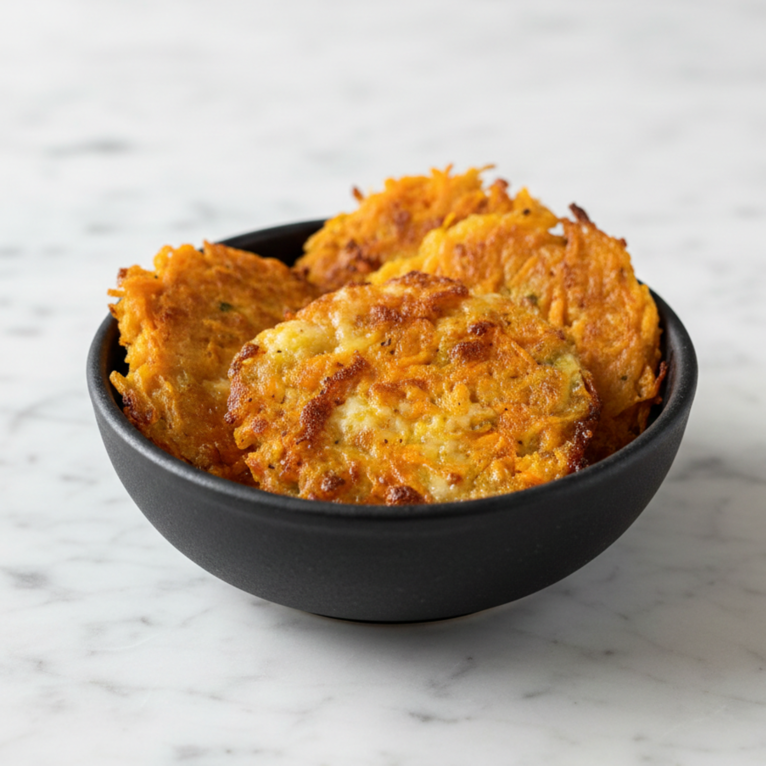 Latkes de boniato y mozzarella