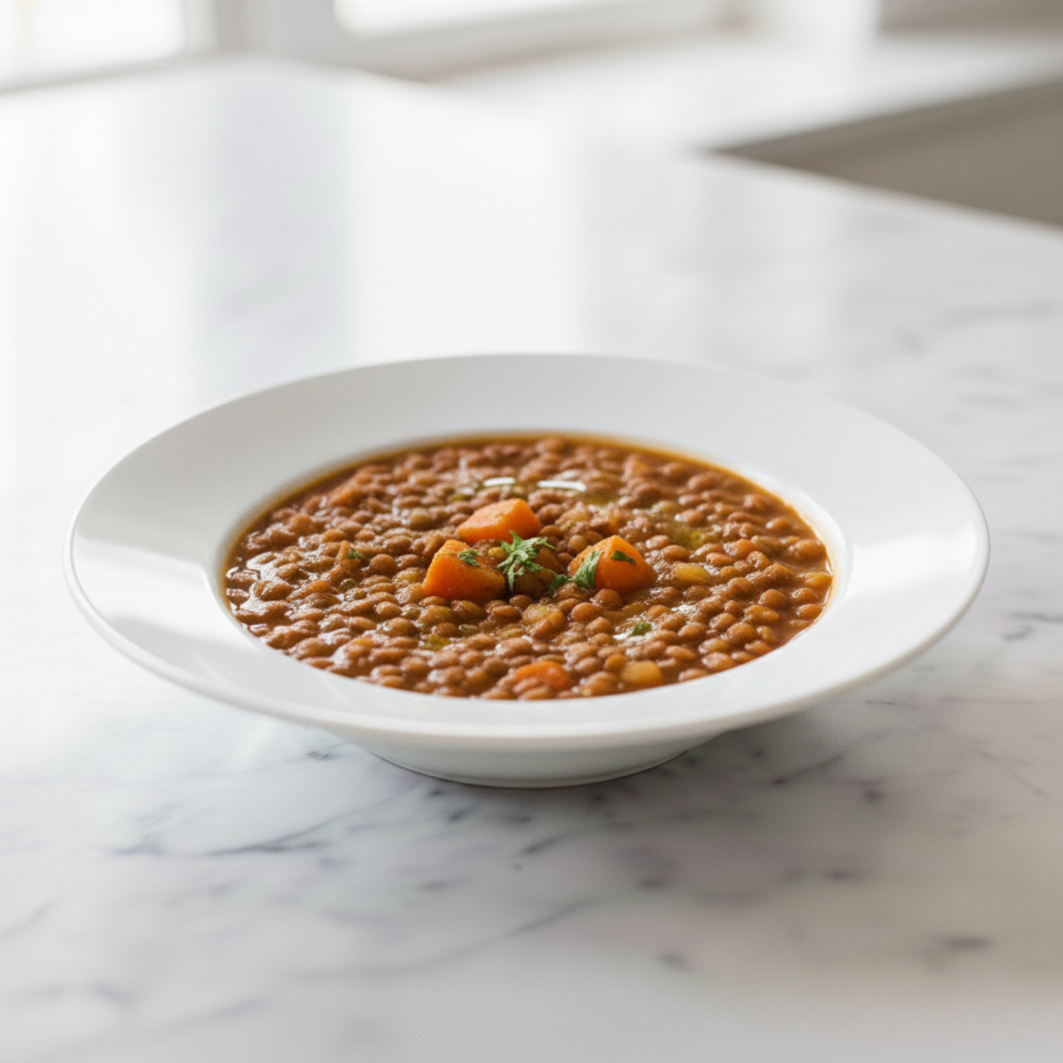 Lentejas con verduras y boniato
