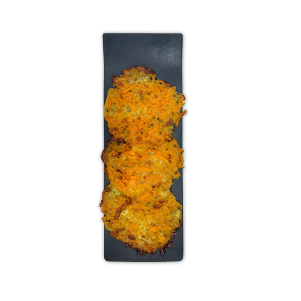 Latkes de boniato y mozzarella