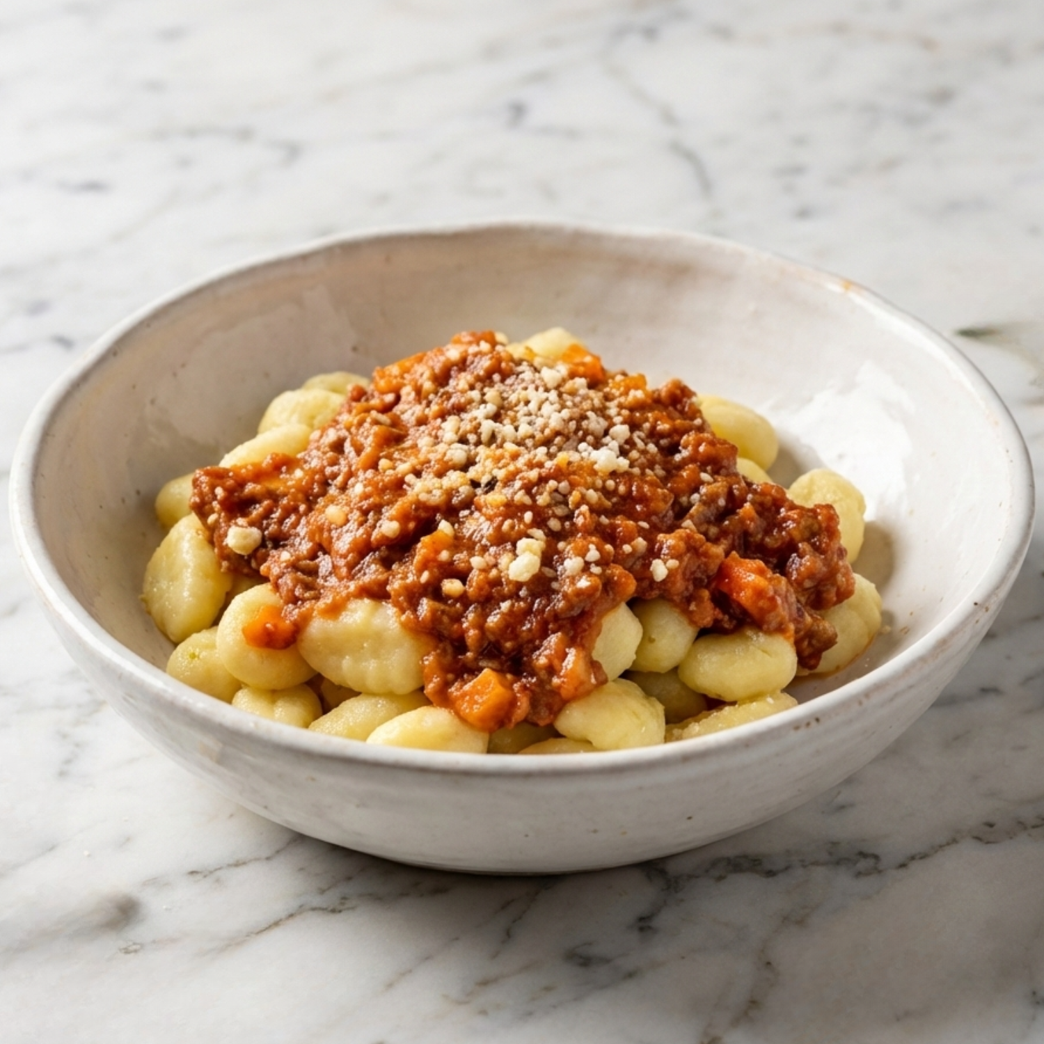 Ñoquis a la bolognesa